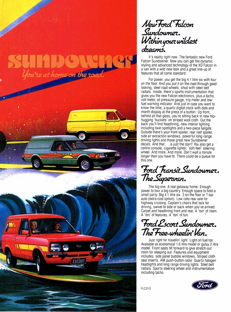 1979 Ford Sundowner Panel  Van XD Falcon Escort Transit Page 2